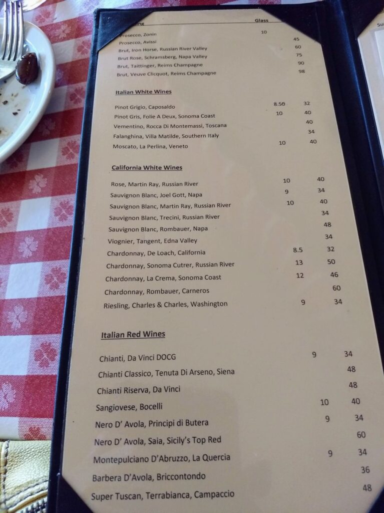 Caffe Giostra Menu 5