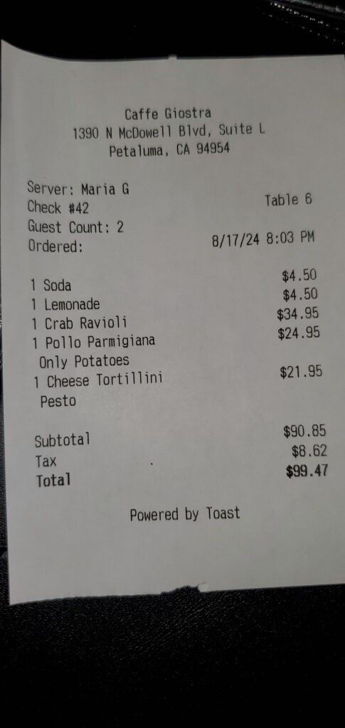 Caffe Giostra Menu 6